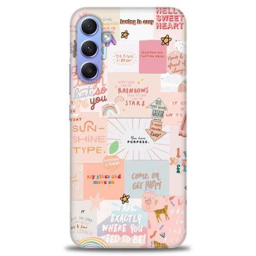 Samsung Galaxy A34 Kılıf HD Baskılı Kılıf - Hello Sweat + Tam Ekran Koruyucu