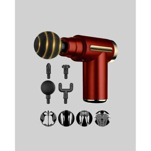 Titreşimli Masaj Tabancası 4 Başlıklı 6 Hız Ayarlı Kas Rahatlatıcı