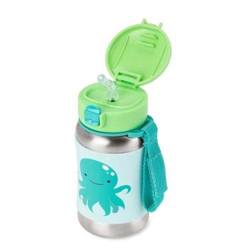 Skip Hop Zoo Pipetli Paslanmaz Çelik Suluk 350 ml Ahtopot
