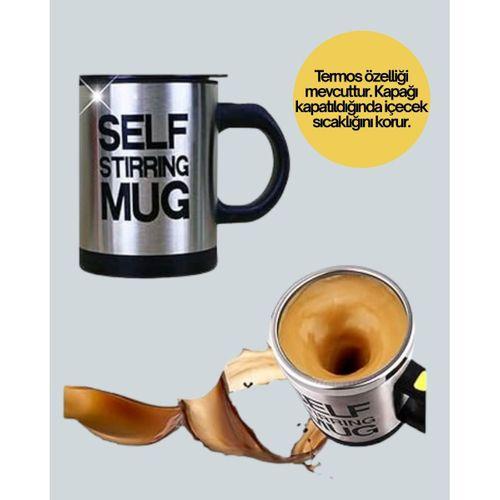Toz İçecekler İçin Hızlı Karıştırma Özellikli Termos Kupa