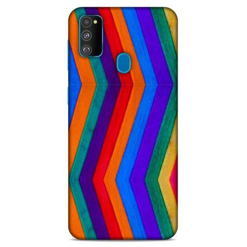 Lopard Samsung Galaxy M30s Uyumlu Kılıf Wood'X (25) Antişok Kapak Baskılı
