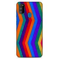 Lopard Samsung Galaxy M30s Uyumlu Kılıf Wood'X (25) Antişok Kapak Baskılı