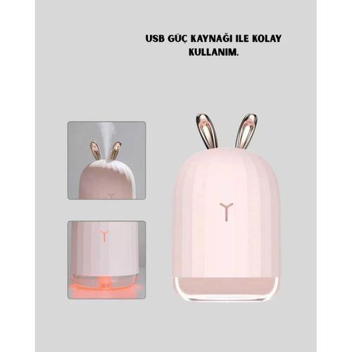 Ultrasonik Hava Nemlendirici 200 Ml Aroma Difüzör Led Işıklı Sessiz