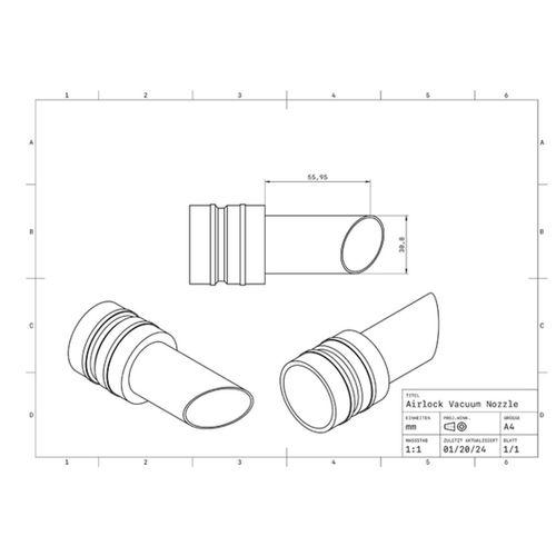 DeWalt Hava Kilidi Vakum Ağızlığı (Bu ürün Sadece Plastik parçadır - Almadan Önce Soru Sorabilirsiniz)