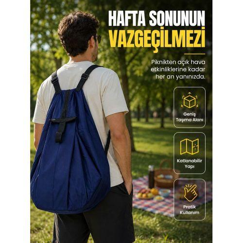 Kamp Seyahat Spor Ve Piknik İçin Geniş Hacimli Katlanabilir Omuz Çantası