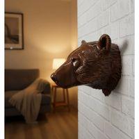 Dekoratif Ayı Duvar Heykeli Asılabilir Hediyelik 25x19 Cm