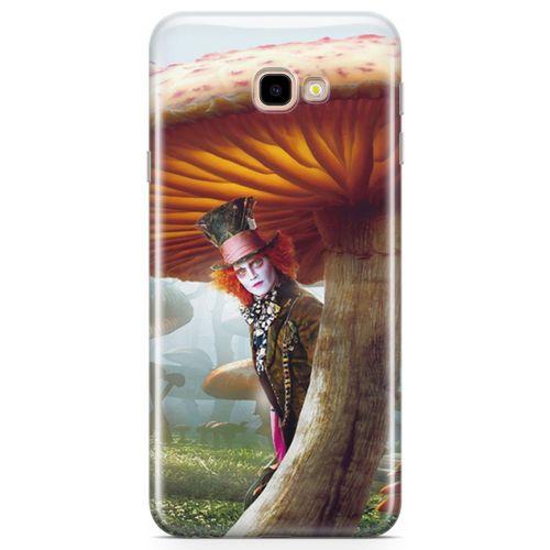 Samsung Galaxy J4 Plus Kılıf Alice Harikalar Diyarında Arka Kapak Koruma Desenli Full Koruyucu