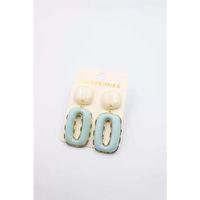 Taşlı Küpe - Turkuaz