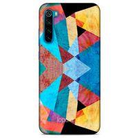 Xiaomi Redmi Note 8T Kılıf Pastel Renkler (25) Antişok Kapak Mavi Sarı