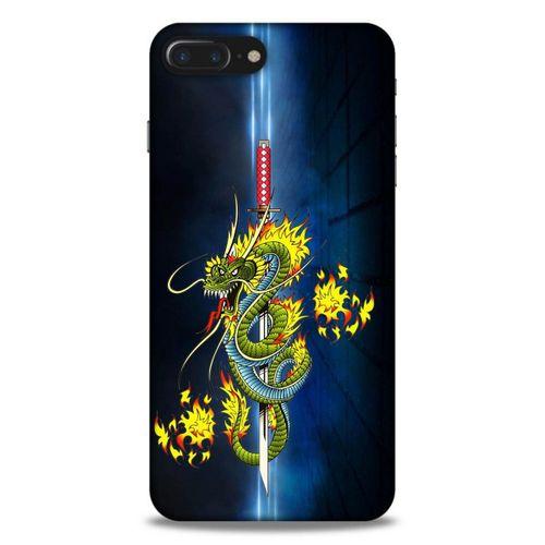 Lopard Apple Iphone 8 Plus Uyumlu Kılıf Tattoo's (2) Kabı Ejderha Dövmesi