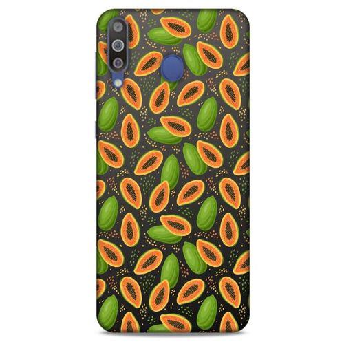 Frutix Papaya 01 Samsung Galaxy M30 Kılıf Desenli Silikon