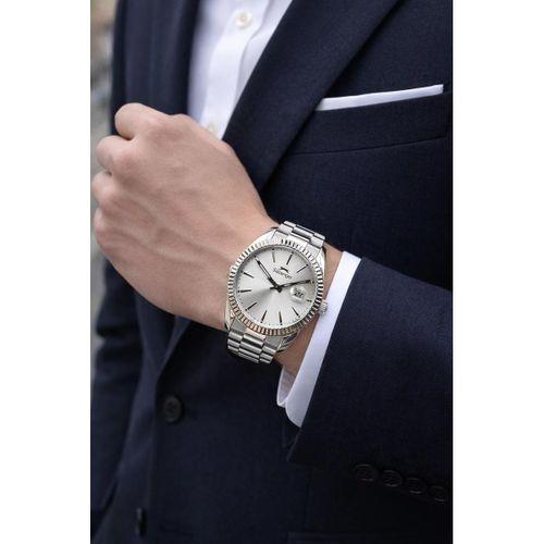 Slazenger İtalyan Tasarım Bileklik Hediyeli 2 Yıl Garantili 10 Atm Çelik Erkek Kol Saat ESL2583E330