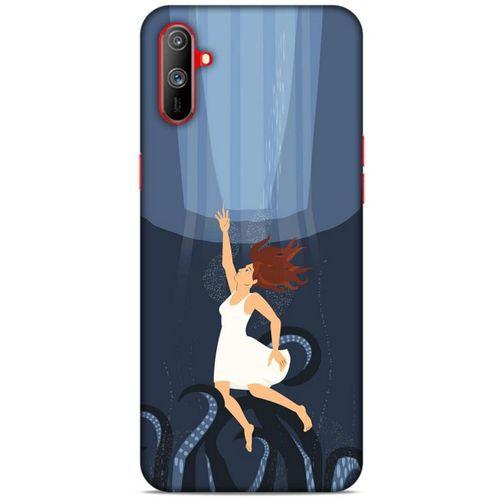 Oppo Realme C3 Kılıf Depresyon (43) Thin Fit Kılıf Mavi Tonları