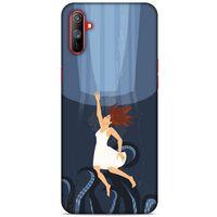 Oppo Realme C3 Kılıf Depresyon (43) Thin Fit Kılıf Mavi Tonları
