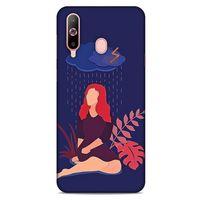 Samsung Galaxy A60 Kılıf Depresyon (4) Koruma Kılıfı Açık Kahverengi