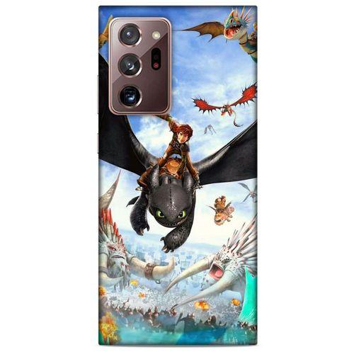 Samsung Galaxy Note 20 Ultra Kılıf Dragons (32) Soft Silikon Kılıf Ejderhanı Nasıl Eğitirsin