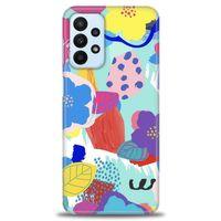 Samsung Galaxy A23 4G Kılıf HD Baskılı Kılıf - Flowers + Tam Ekran Koruyucu