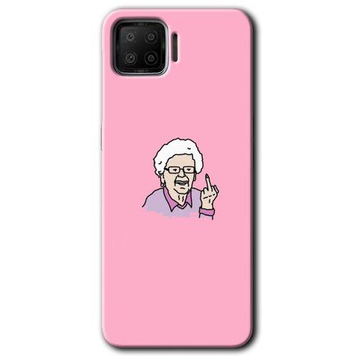 Oppo A73 Kılıf Baskılı Arka Kapak - Bad Grandmother +Tam Ekran Koruyucu