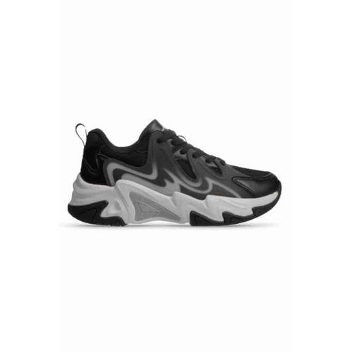 Mp 241-1673 Siyah Kadın Bağcıklı Yürüyüş Ayakkabısı