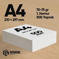 İnformal Fotokopi Kağıdı Premium Kalite A4 500 Yaprak 1  Hamur