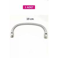 Gizli Metal Mango Çanta Bursu – 3 Adet - 19 cm - Metal Çanta Aparatı Çanta Aksesuarı