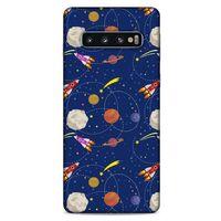 Samsung Galaxy S10 Uyumlu Kılıf Mavi Delisi (24) Darbe Emici Kılıf Tesla