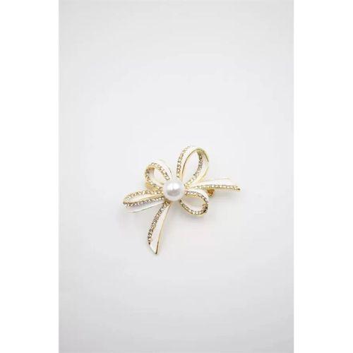 Çiçek Broş - Altın