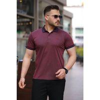 Erkek Yakalı Kagi Kumaş Kısa Kollu T-shirt