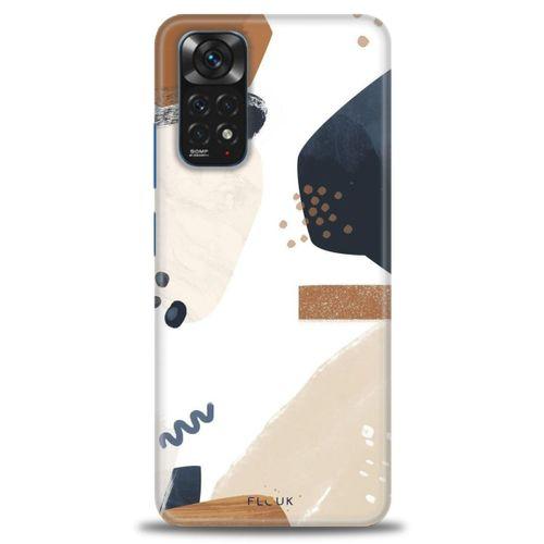 Xiaomi Redmi Note 12 Pro 4G Kılıf HD Baskılı Kılıf - Bej + Tam Ekran Koruyucu