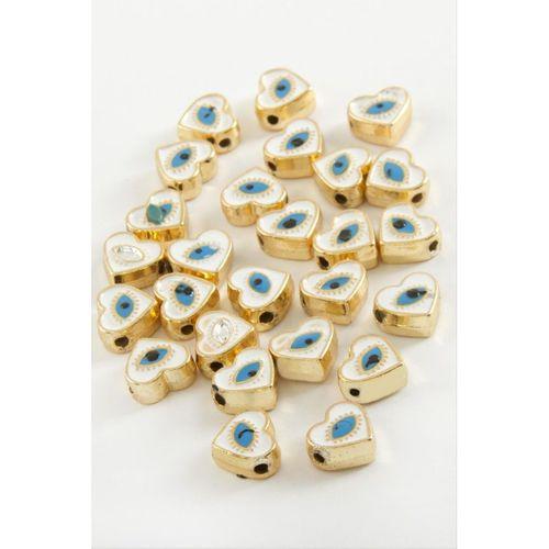 Kalp Göz Mineli Bileklik ve Kolye Ucu Aparatı 1 Adet