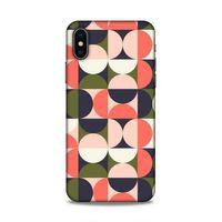 Apple Iphone X Uyumlu Kılıf Insomnia (42) Rugged Armor Kılıf Kare Daire