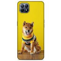 Huawei P40 Lite Kılıf Köpek Kıyafetleri (24) Darbe Emici Kılıf Shiba Inu Kazak