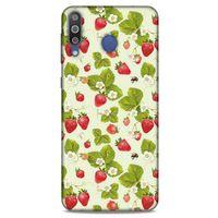 Frutix Çilek 03 Samsung Galaxy M30 Kılıf Desenli Silikon