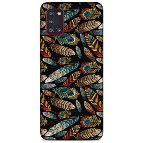 Samsung Galaxy A31 Kılıf Desenli Özel Seri Tüyler (28) Arka Kapak