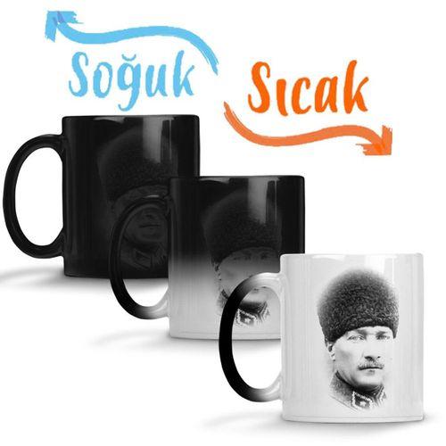 Mustafa Kemal Atatürk 07 Sihirli Kupa Bardak Porselen