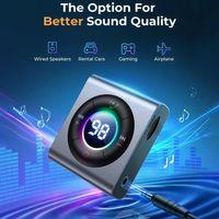 Joyroom JR-CB2 Wireless Transmitter  2'si 1 Arada Kablosuz Verici/Alıcı-Koyu Grı