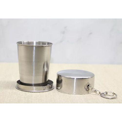 Katlanabilir Tekli Paslanmaz Çelik Shot Bardak - Model 2