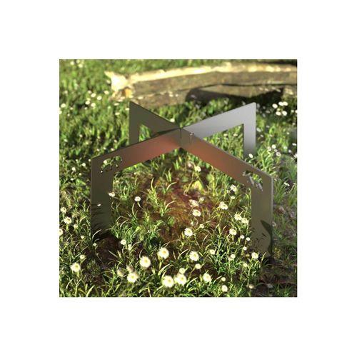 Kamp Ayısı® Bushcraft OX+™: Small Katlanır Ateş Üzeri Metal Kamp Izgarası - Su Geçirmez Taşıma Çantalı