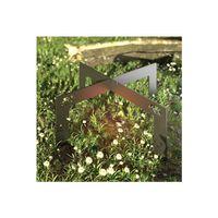 Kamp Ayısı® Bushcraft OX+™: Small Katlanır Ateş Üzeri Metal Kamp Izgarası - Su Geçirmez Taşıma Çantalı