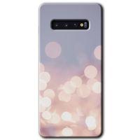 Samsung Galaxy S10 HD Baskılı Kılıf + 9D Tam Ekran Koruyucu - Blur Lights