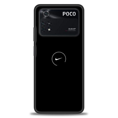 Xiaomi Poco M4 Pro 4G Kılıf HD Baskılı Kılıf - Nike + Tam Ekran Koruyucu