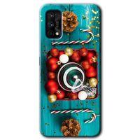 MRCİLETİSİM Realme 7 Pro Kılıf HD Desen Baskılı Arka Kapak + Temperli Cam - Christmas