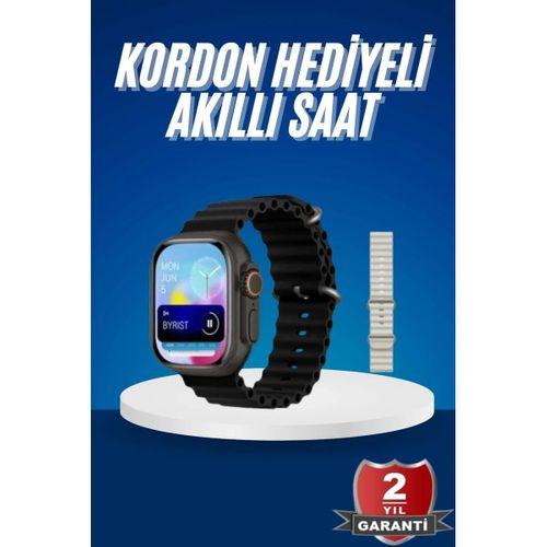 Ultra Akıllı Saat 49 Mm Çift Kordonlu Arama Cevaplama Bluetooth Bağlantılı