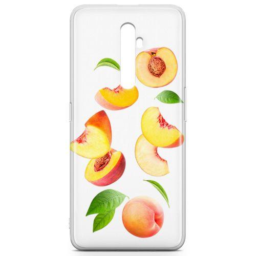 Oppo Reno2 Z 2019 Kılıf Şeftali Suyu Arka Kapak Koruma Desenli Full Koruyucu