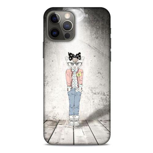Apple iPhone 12 Pro Kılıf FunnyMaX (39) Liquid Crystal Kılıf Açık Gri Kedl