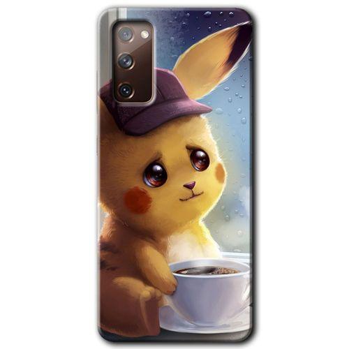 Potkal Hediye Fabrikası Samsung Galaxy S20 FE Kılıf HD Desen Baskılı Arka Kapak - Üzgün Pikaçu