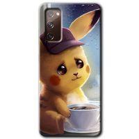 Potkal Hediye Fabrikası Samsung Galaxy S20 FE Kılıf HD Desen Baskılı Arka Kapak - Üzgün Pikaçu