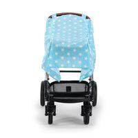 Moje Moje Poplin Puset Bebek Arabası Örtüsü Mavi Yıldız