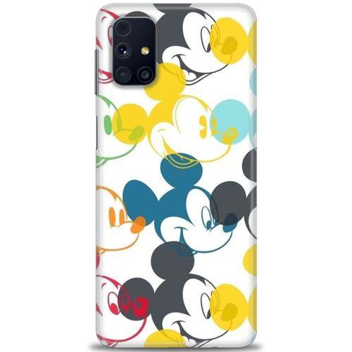 Samsung Galaxy M51 Kılıf HD Baskılı Kılıf - Renkli Mickey Mouse + Tam Ekran Koruyucu