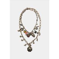 2'li Uçlu Kolye Kolye - Altın